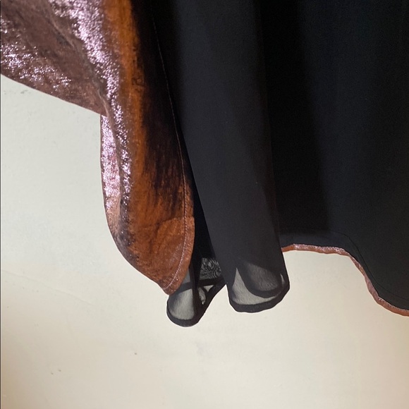 Lane Bryant Pink Gold V-Neck Long Sleeve Gown. NWT - Picture 6 of 9